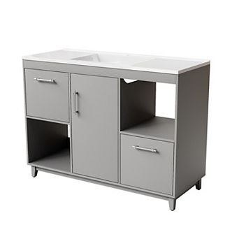 48-Inch Modern Bathroom Vanity with Sink,Ample Storage