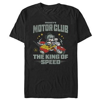 Men's Disney's Mickey Mouse Motor Club The King Of Speed Graphic Tee