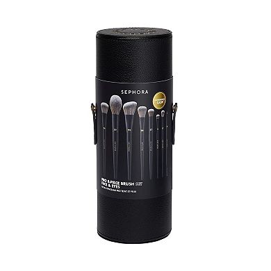 8-Piece Pro Face and Eye Brush Set