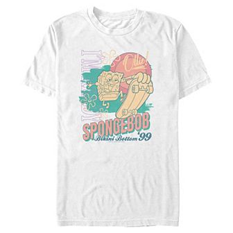 Men's Nickelodeon SpongeBob SquarePants Skateboard Ollie Graphic Tee