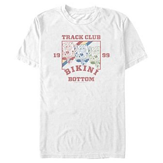 Men's Nickelodeon SpongeBob SquarePants Bikini Bottom Track Club 1999 Graphic Tee