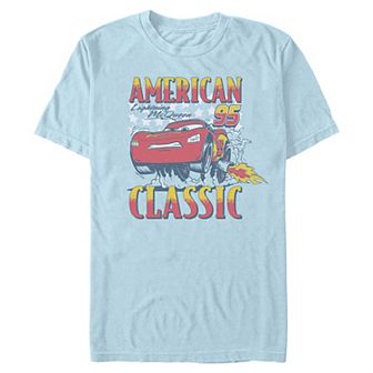 Men's Disney / Pixar's Car Lightning McQueen American Classic Graphic Tee