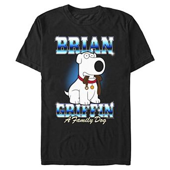 Men's Family Guy Brian Griffin A Family Dog Graphic Tee