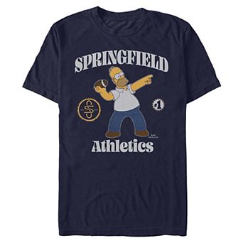 Men's The Simpsons Homer Simpson Springfield Athletics Graphic Tee