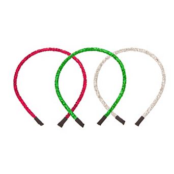 Emberly 3 pk Glitter Headbands