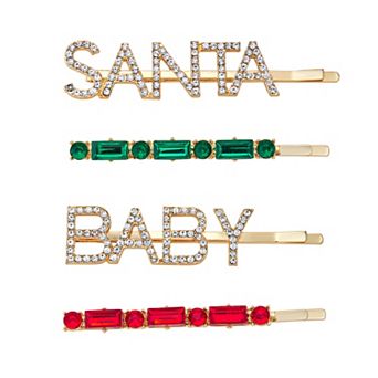 Emberly Santa Baby Bobby Pin Set