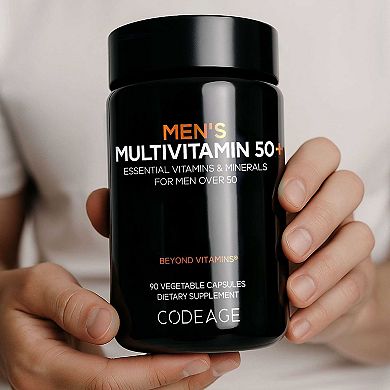 Codeage Men's Multivitamin 50+ Supplement - Essential Vitamins for Men Over 50 Years Old