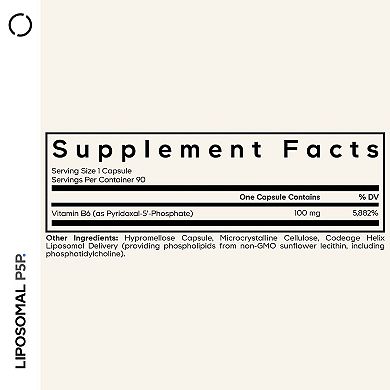 Codeage Liposomal P5P Supplement, Active Form Vitamin B6 90ct