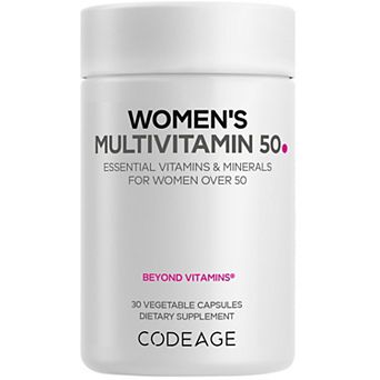 Codeage Women’s Multivitamin 50, Essential Vitamins & Minerals for Women Over 50, 30 ct