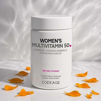Codeage Women’s Multivitamin 50, Essential Vitamins & Minerals for Women Over 50, 30 ct