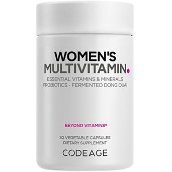 Codeage Women's Multivitamin, Vitamin A, C, D3, E, B6, B12, Folate, Calcium, Iron, Dong Quai, 30 ct