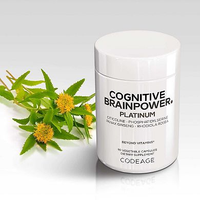 Codeage Cognitive Brainpower Platinum, Cognizin Citicoline 90 ct