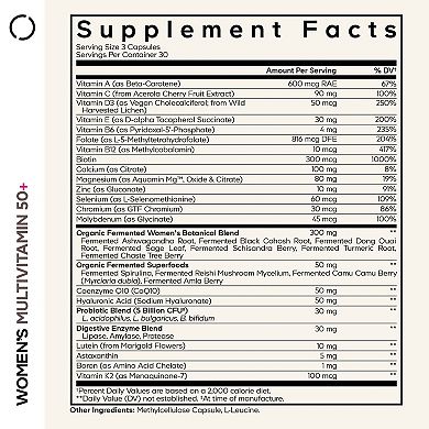 Codeage Women’s Multivitamin 50+, Essential Vitamins, Minerals for Women Over 50, Superfoods, 90 ct