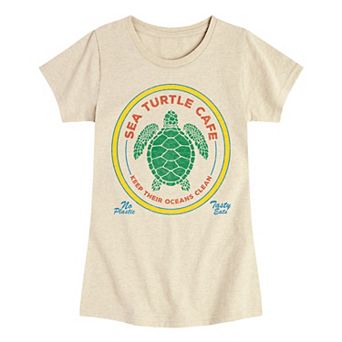 Girls 7-16 Sea Turtle Cafe Graphic Tee