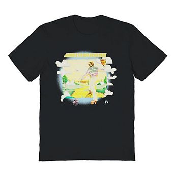 Men's Elton John Goodbye Yellow Brick Road Black Graphic Tee