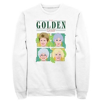 Men's The Golden Girls Characters Faces Fleece Sweatshirt