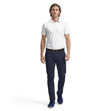 Men's Grand Slam Mini Geo Print Short Sleeve Golf Polo Shirt