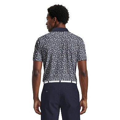 Men's Grand Slam Small Scale Floral Print Short Sleeve Golf Polo Shirt