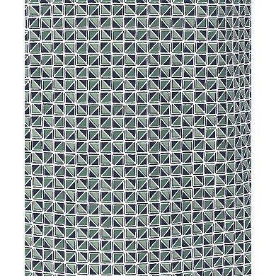 Men's Grand Slam Checkered Geo Print Short Sleeve Golf Polo