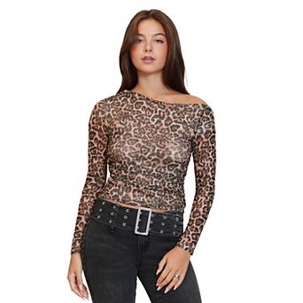 Juniors' madden girl Asymmetrical Twist Top