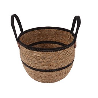 Neatly Round Medium Straw Basket