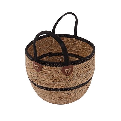 Neatly Round Medium Straw Basket