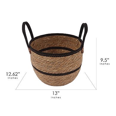 Neatly Round Medium Straw Basket
