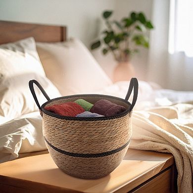 Neatly Round Straw Basket Large