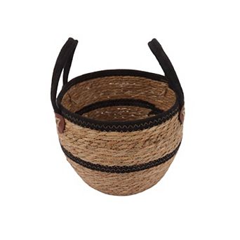 Neatly Round Small Straw Basket
