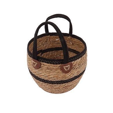 Neatly Round Straw Basket Small
