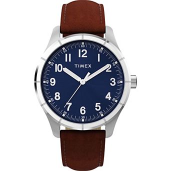 Timex® Main Street Men's Leather Strap Watch - TW2Y16