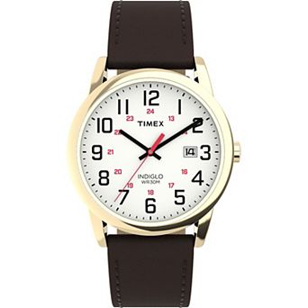 Timex® Easy Reader Men's Leather Strap Watch - TW2Y12