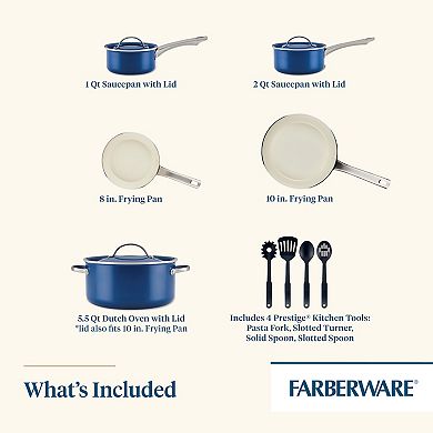 Farberware® 12-pc. Ceramic Nonstick Cookware Set