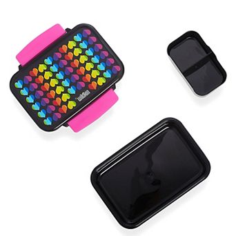 Rainbow Hearts Reusable Food Container Bento Box