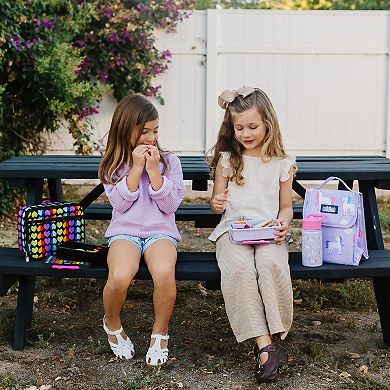 Rainbow Hearts Reusable Food Container Bento Box