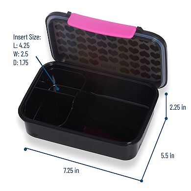 Rainbow Hearts Reusable Food Container Bento Box