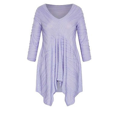 Avenue Women's Plus Size Finley Textured Tunic