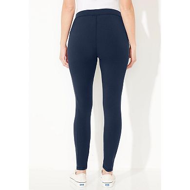 Catherines Women's Plus Size Pocket Leggings