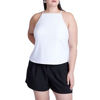 ELOQUII Women's Plus Size Square Neckline Tank