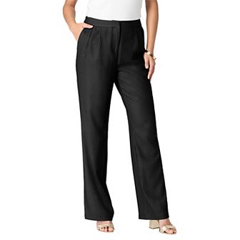 Roaman's Women's Plus Size Plus Size Crepe Trouser Pant