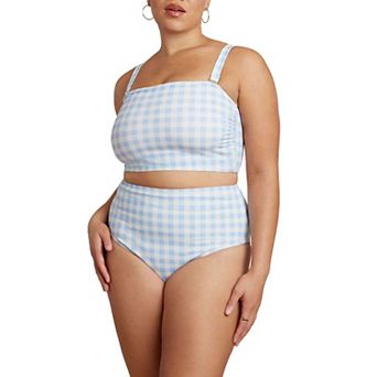 ELOQUII Women's Plus Size High Waisted Bikini Bottom