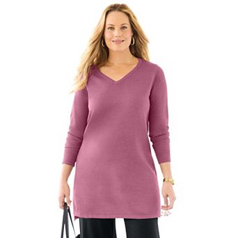 Catherines Women's Plus Size Cashmiracle V-Neck Sweater