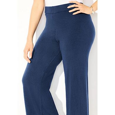 Catherines Women's Plus Size Cashmiracle Wide Leg Pant