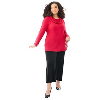 Catherines Women's Plus Size Cashmiracle Wide Leg Pant
