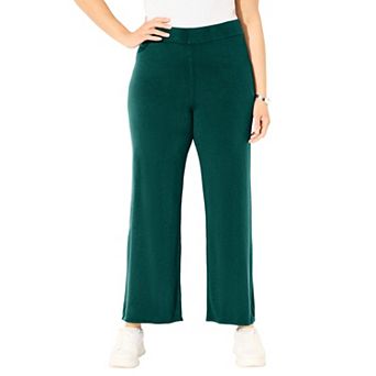 Catherines Women's Plus Size Cashmiracle Wide Leg Pant