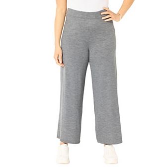 Catherines Women's Plus Size Cashmiracle Wide Leg Pant