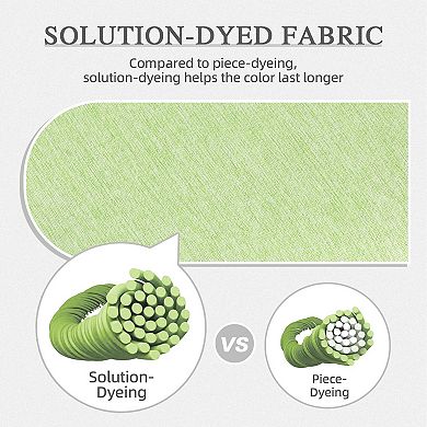 Aoodor Outdoor High Back Dining Chair Cushion Set with Ties and Zipper, 44"x21"x3.2", Set of 4