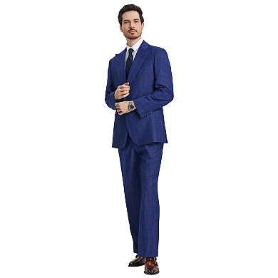 Stacy Adams Windowpane Vested Suit Set