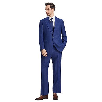Stacy Adams Windowpane Vested Suit Set