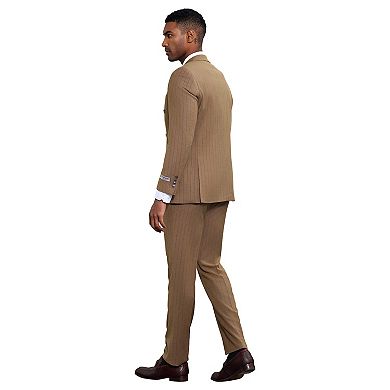 Stacy Adams Double Breasted Pinstriped 2pc Suit Set
